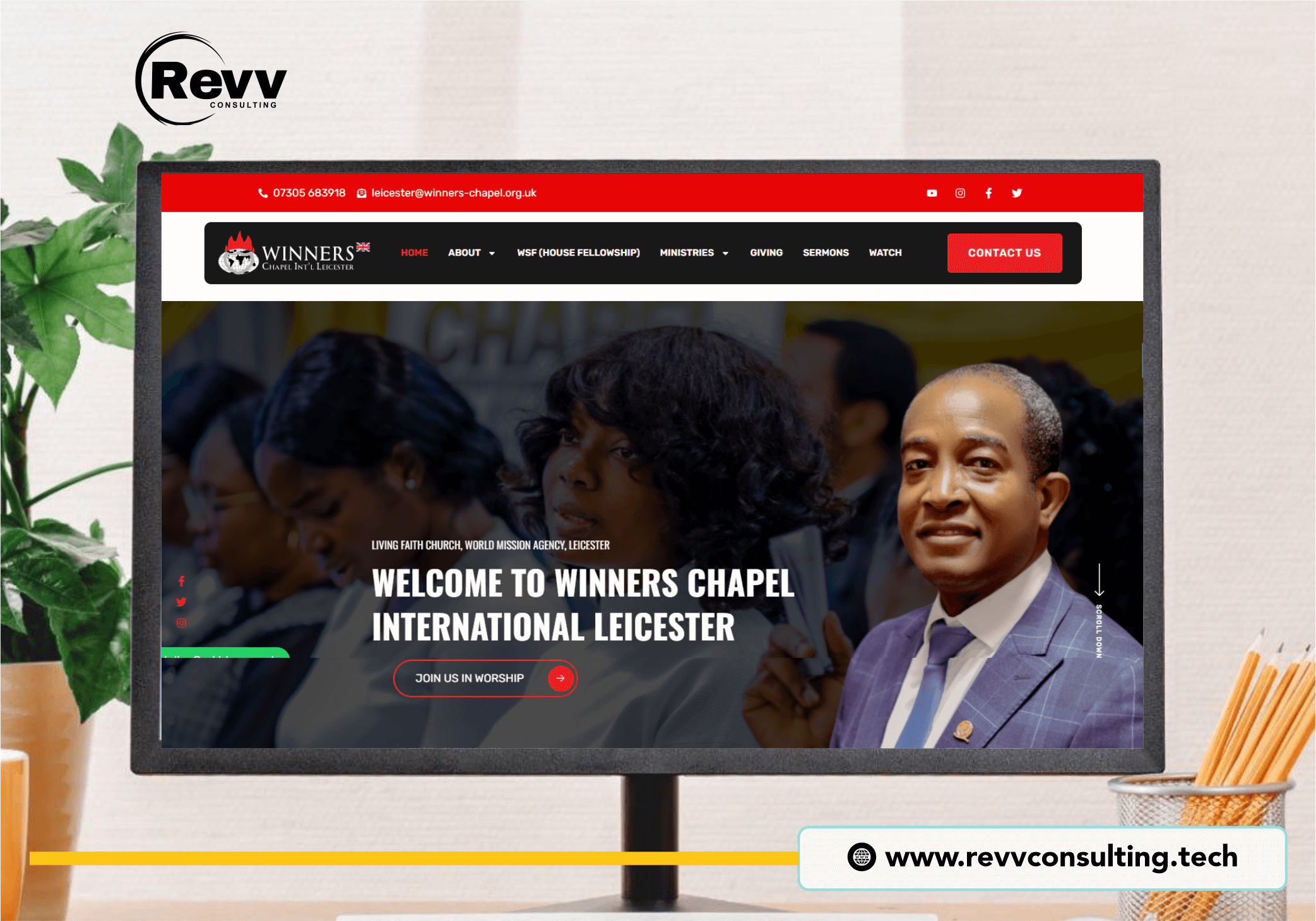 church website design